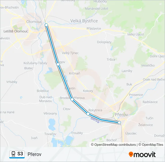 S3 Train Line Map
