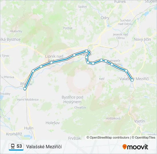 S3 Train Line Map