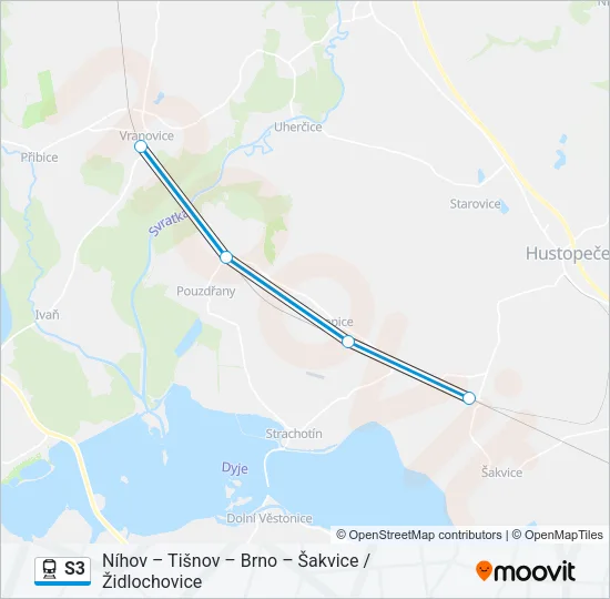 S3 Train Line Map