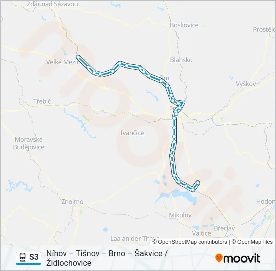 S3 Train Line Map