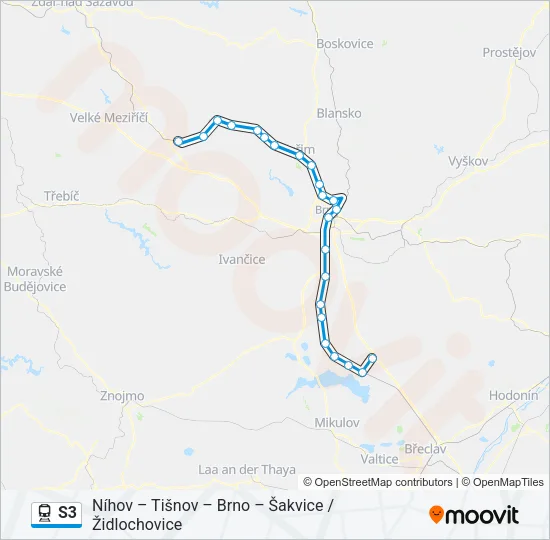 S3 Train Line Map