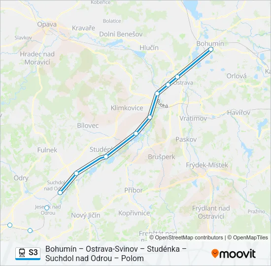 S3 Train Line Map