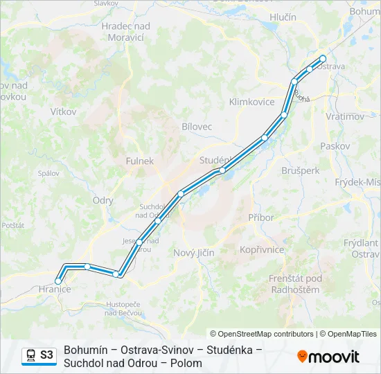 S3 Train Line Map