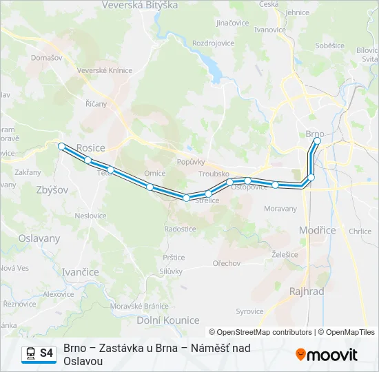 S4 Train Line Map
