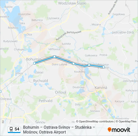 S4 Train Line Map