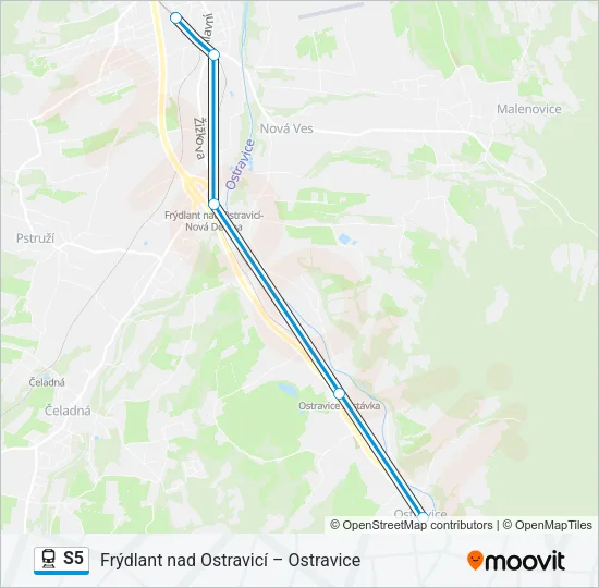 S5 Train Line Map