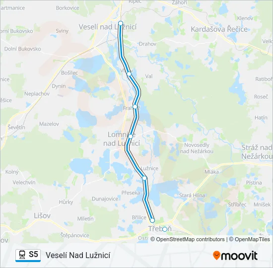 S5 Train Line Map