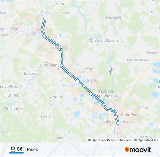 S6 Train Line Map