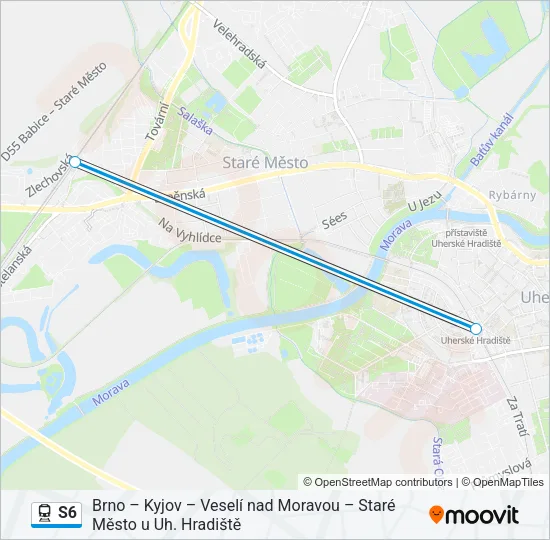 S6 Train Line Map