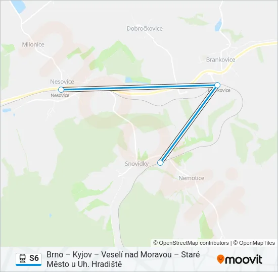 S6 Train Line Map