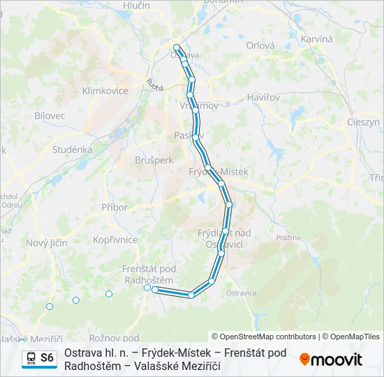 S6 Train Line Map