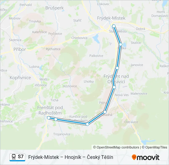 S7 Train Line Map