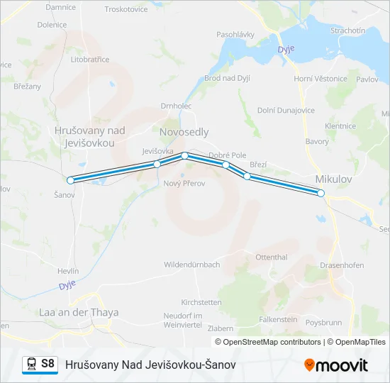 S8 Train Line Map