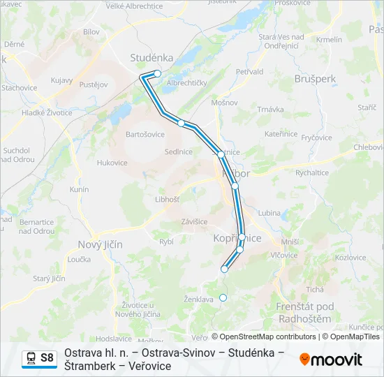 S8 Train Line Map