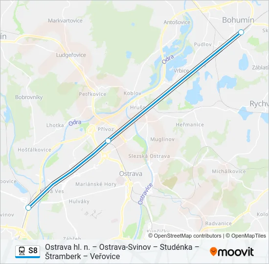 S8 Train Line Map