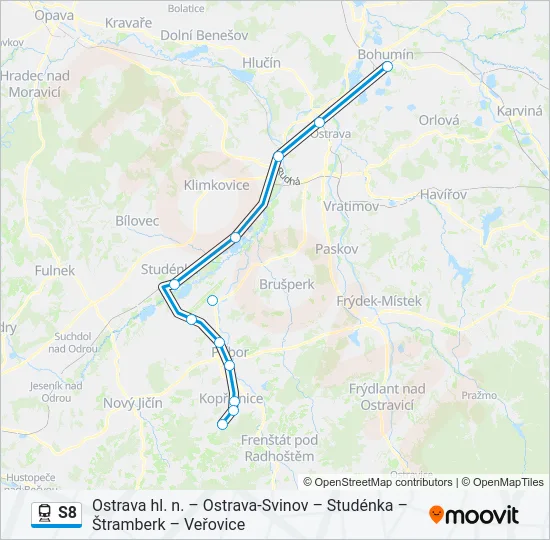 S8 Train Line Map
