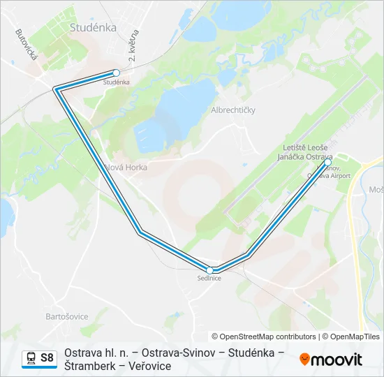 S8 Train Line Map