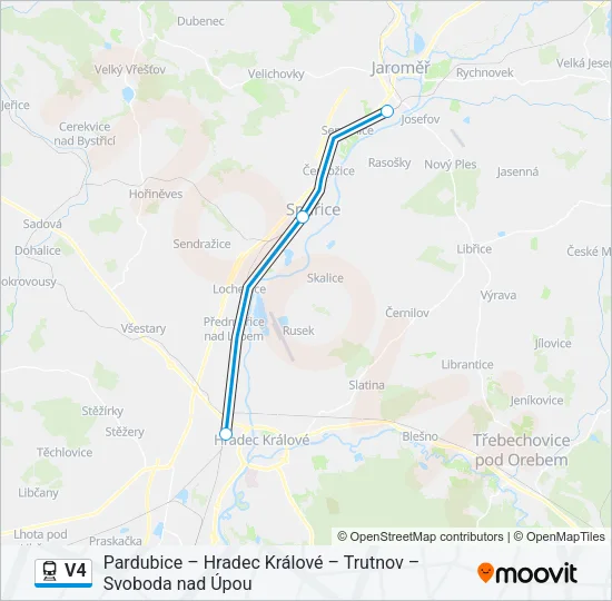 V4 Train Line Map