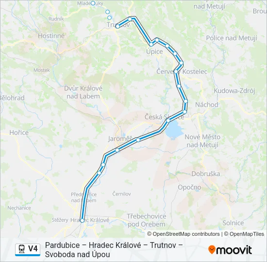 V4 Train Line Map