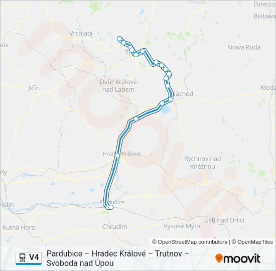 V4 Train Line Map
