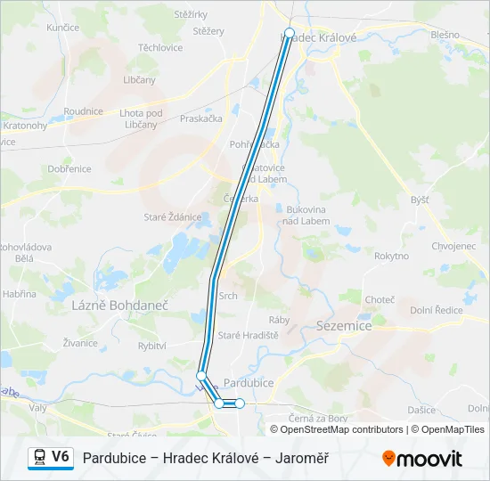 V6 Train Line Map