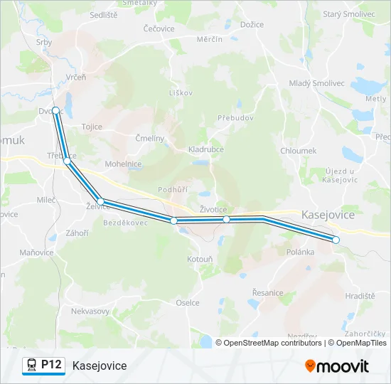 P12 Train Line Map