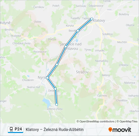 P24 Train Line Map