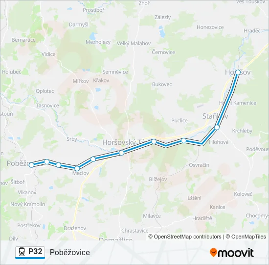 P32 Train Line Map