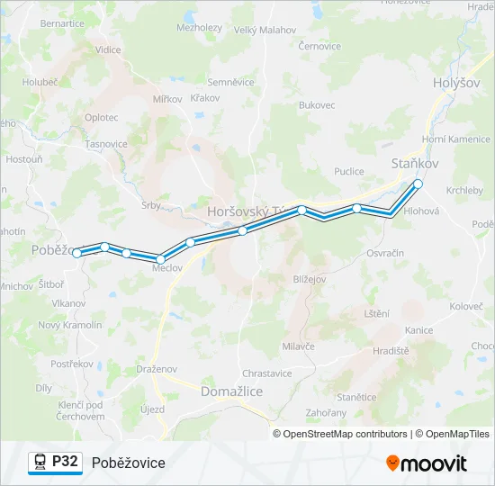 P32 Train Line Map