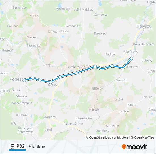 P32 Train Line Map