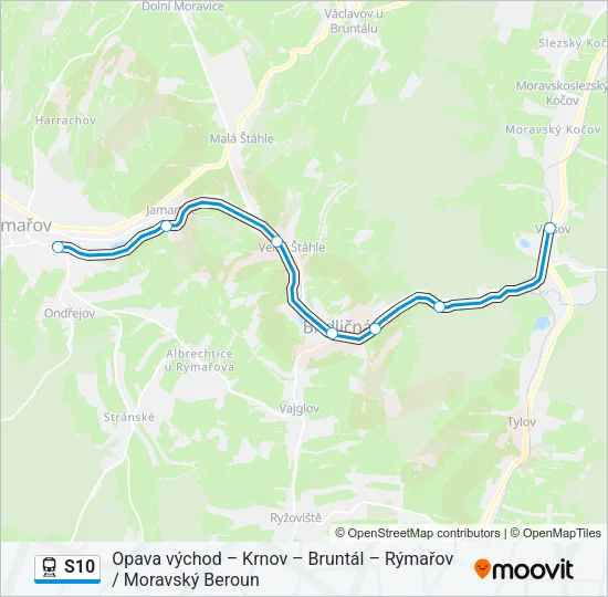 S10 Train Line Map