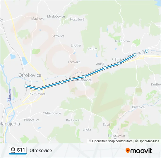 S11 Train Line Map