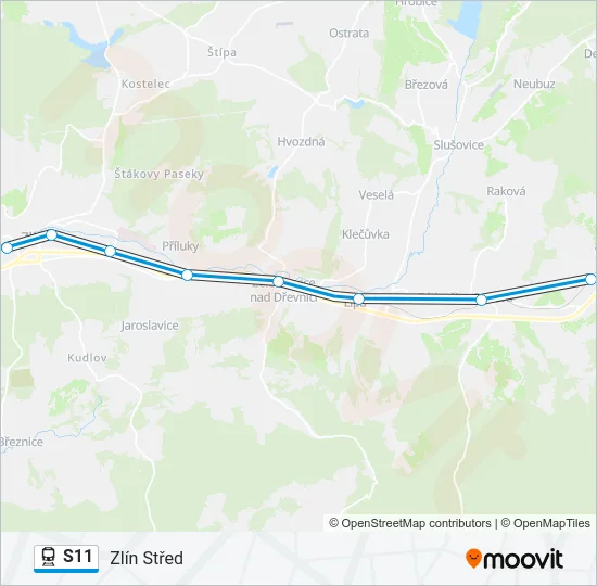 S11 Train Line Map