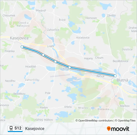 S12 Train Line Map