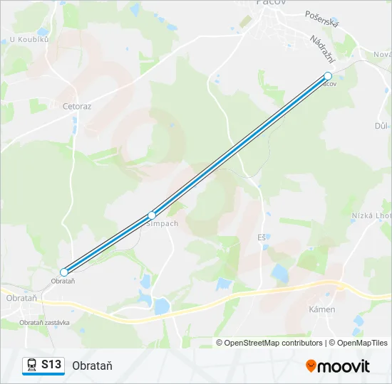 S13 Train Line Map
