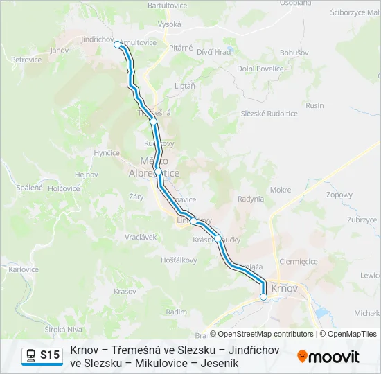 S15 Train Line Map
