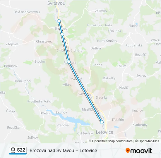 S22 Train Line Map