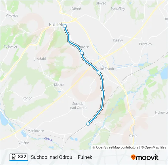 S32 Train Line Map