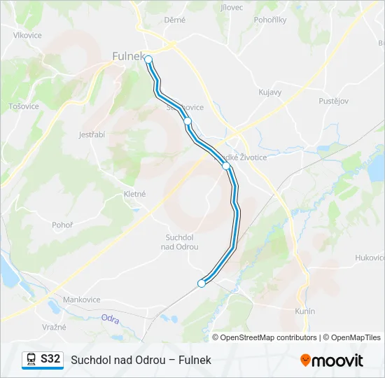 S32 Train Line Map