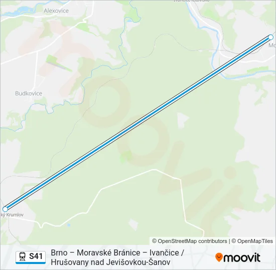 S41 Train Line Map