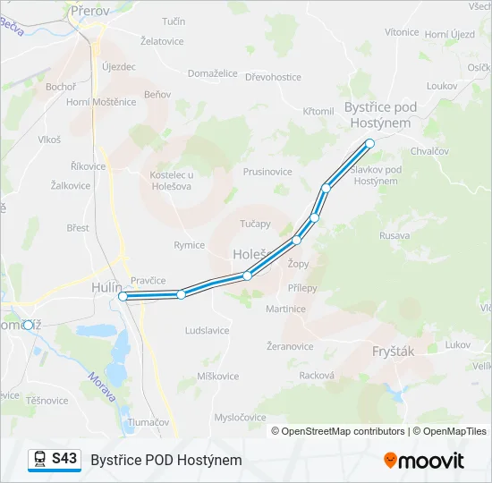 S43 Train Line Map