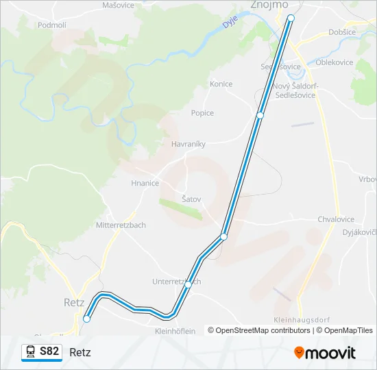 S82 Train Line Map