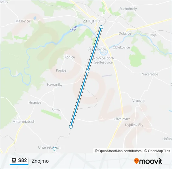 S82 Train Line Map