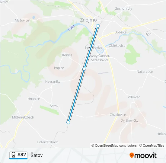 S82 Train Line Map