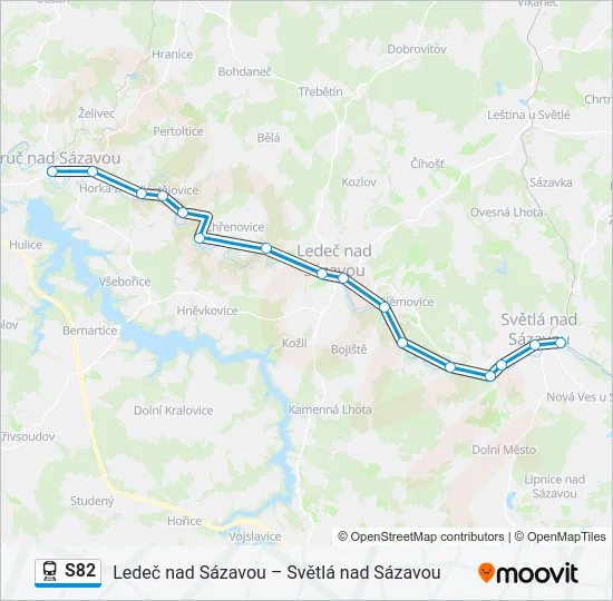 S82 Train Line Map