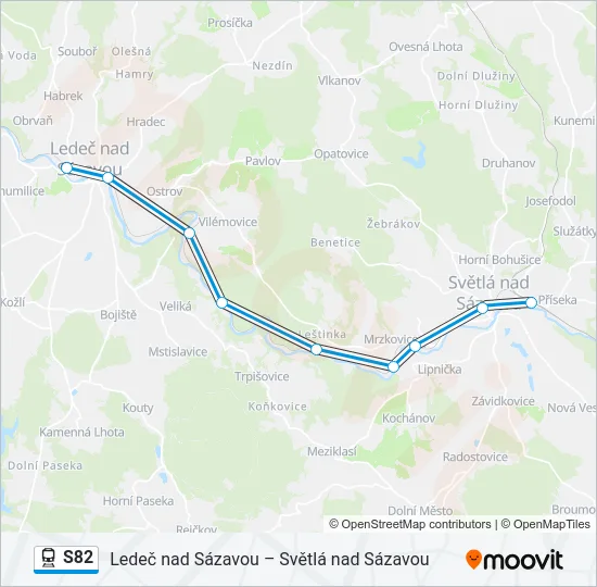 S82 Train Line Map