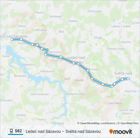 S82 Train Line Map