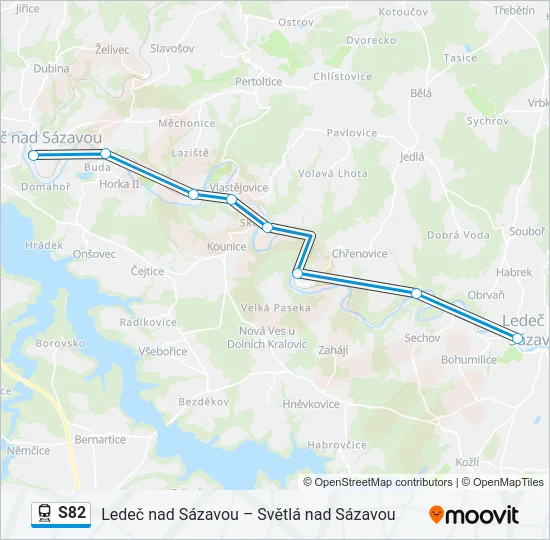 S82 Train Line Map