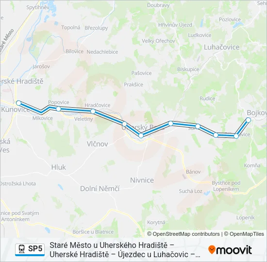 SP5 Train Line Map