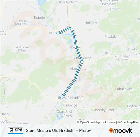 SP8 Train Line Map